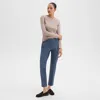 Theory Treeca Pant In Good Wool In Ash Blue