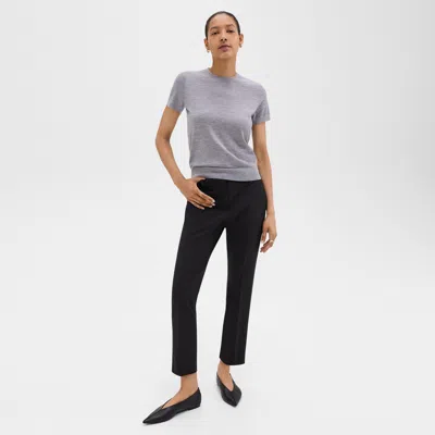 Theory Treeca Pant In Good Wool In Black