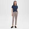 Theory Treeca Pant In Good Wool In Cinder Melange