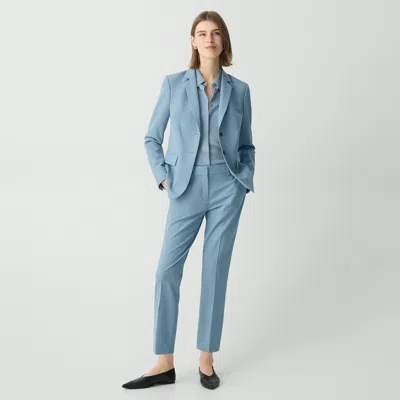 Theory Treeca Pant In Good Wool In Stone Blue