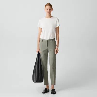 Theory Treeca Pant In Wool Gabardine In Multi