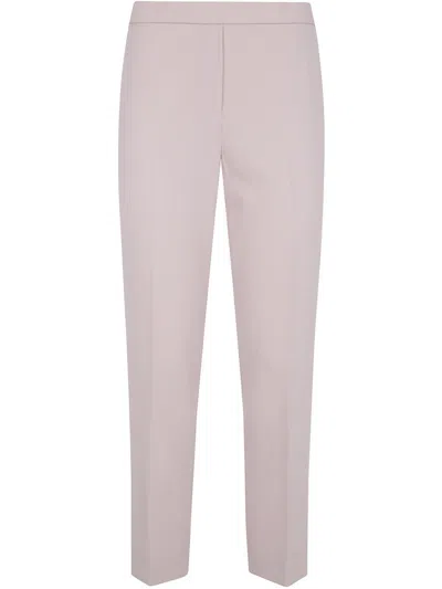 Theory Treeca Pull-on Tailored Pants In Pink
