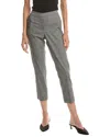 Theory Treeca Pull On Linen-blend Pant In Gray