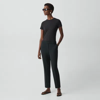Theory Treeca Pull-on Pant In Admiral Crepe In Black