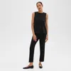 Theory Treeca Pull-on Pant In Admiral Crepe In Black