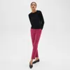 Theory Treeca Pull-on Pant In Admiral Crepe In Deep Rose