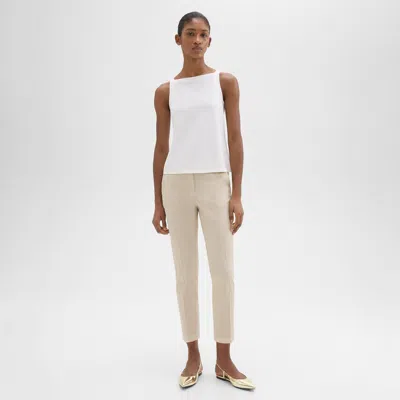 THEORY TREECA PULL-ON PANT IN GOOD LINEN
