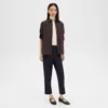 Theory Treeca Pull-on Pant In Sleek Flannel In Navy