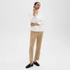 Theory Treeca Pull-on Pant In Sleek Flannel In New Camel