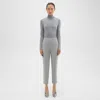 Theory Treeca Pull-on Pant In Sleek Flannel In New Light Heather