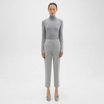 Theory Treeca Pull-on Pant In Sleek Flannel In New Light Heather