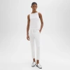 Theory Treeca Pull-on Pant In Stretch Good Linen In White