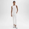 Theory Treeca Pull-on Pant In Good Linen In White