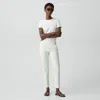 Theory Treeca Pull-on Pant In Good Linen In White
