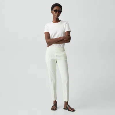 Theory Treeca Pull-on Pant In Good Linen In White