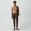 Theory Treeca Pull-on Pant In Good Linen In Brown