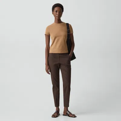 Theory Treeca Pull-on Pant In Good Linen In Brown
