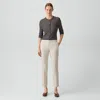 Theory Treeca Pull-on Pant In Good Linen In White
