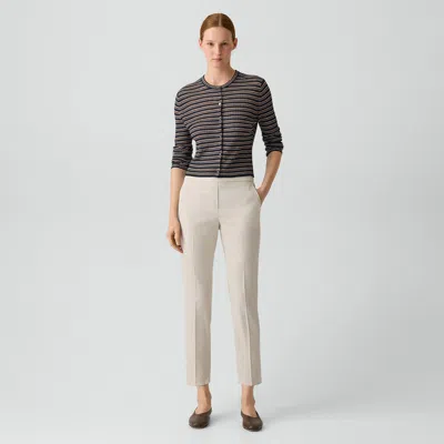 Theory Treeca Pull-on Pant In Good Linen In White