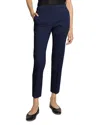 Theory Treeca Pull-on Pants In Good Linen In Blue