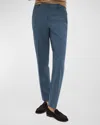 Theory Treeca Pant In Good Wool In R2t Ash Blue