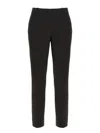 Theory Casual Pants With Waist And Loop Straps In Black