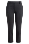 Theory Treeca Wool Blend Crop Pants In Black