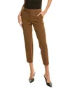 Theory Treeca Wool-blend Pant In Brown