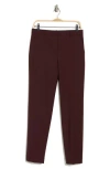 Theory Treeca Wool Blend Pants In Malbec