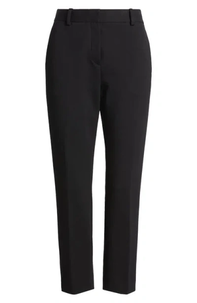Theory Treeka Ponte Crop Pants In Black