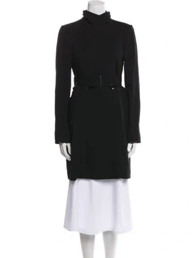 Pre-owned Theory Trench Coat In Black