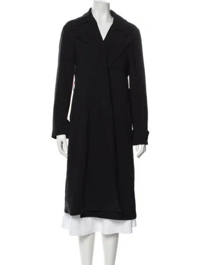 Pre-owned Theory Trench Coat In Black