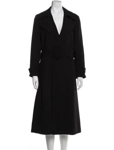 Pre-owned Theory Trench Coat In Black