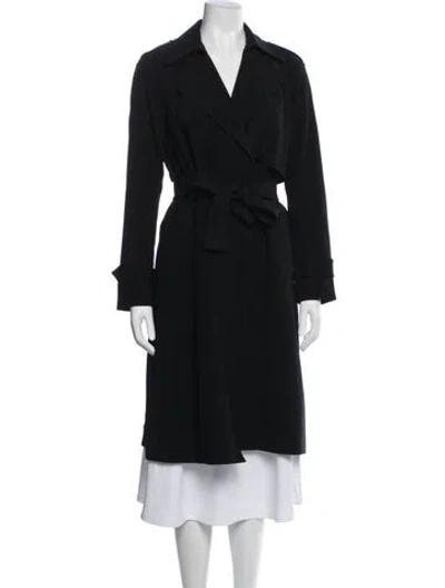 Pre-owned Theory Trench Coat In Black