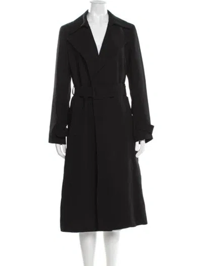 Pre-owned Theory Trench Coat In Black