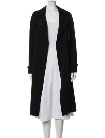 Pre-owned Theory Trench Coat In Black