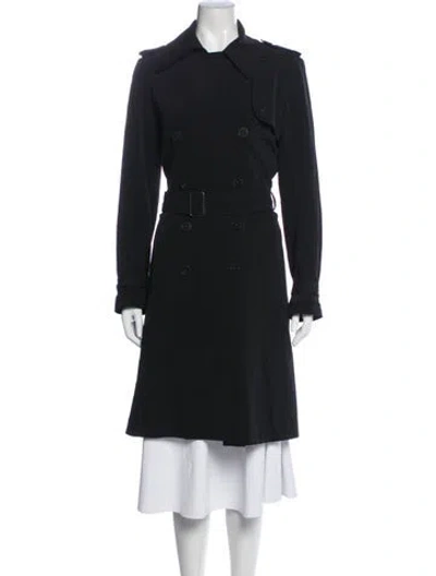 Pre-owned Theory Trench Coat In Black