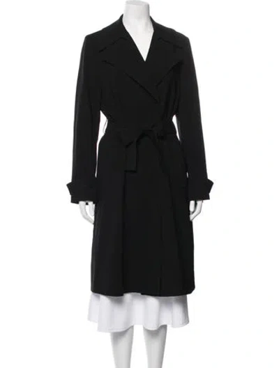 Pre-owned Theory Trench Coat In Black