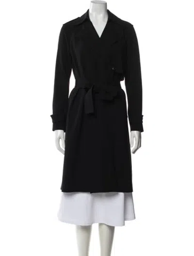 Pre-owned Theory Trench Coat In Black