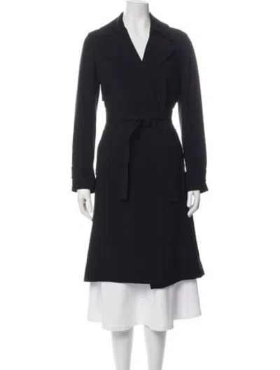 Pre-owned Theory Trench Coat In Black