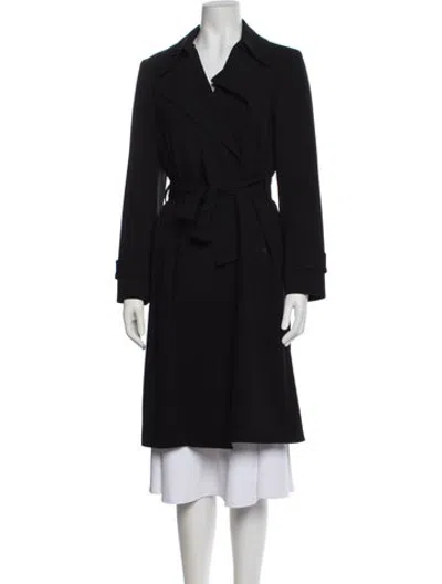 Pre-owned Theory Trench Coat In Black