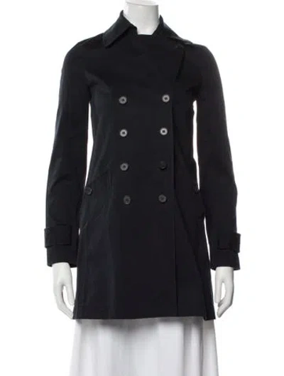 Pre-owned Theory Trench Coat In Blue
