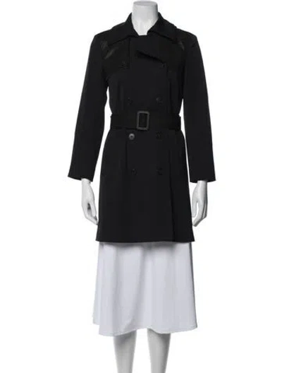 Pre-owned Theory Trench Coat In Blue