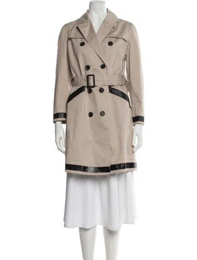 Pre-owned Theory Trench Coat In Brown