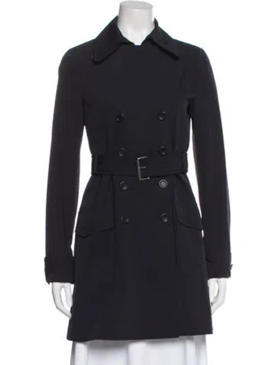 Pre-owned Theory Trench Coat In Gray