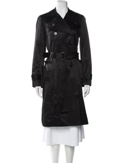 Pre-owned Theory Trench Coat In Gray