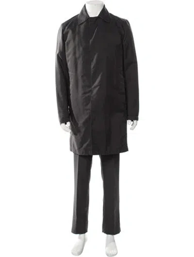 Pre-owned Theory Trench Coat In Gray