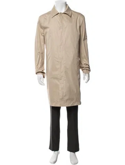 Pre-owned Theory Trench Coat In Green