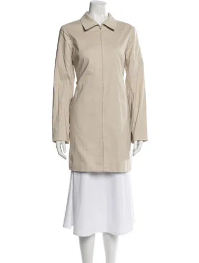 Pre-owned Theory Trench Coat In Neutral