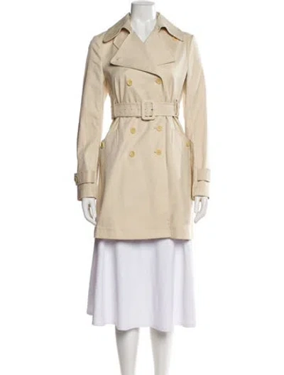 Pre-owned Theory Trench Coat In Neutral